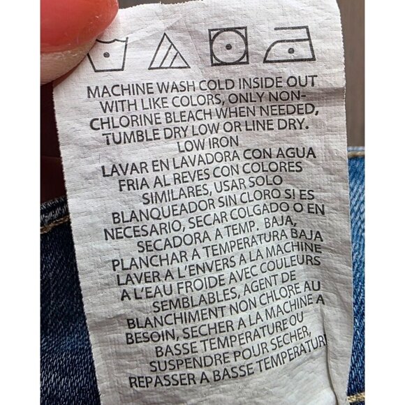 Lee Classic Fit At The Waist Straight Jean Women's Size 18 Medium Blue High Rise - Picture 11 of 11